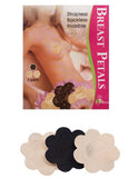 36 Pair Nipple Cover Flower Petal SATIN Pasties BREAST One Sizes BLACK+BEIGE Fullness