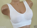 3 Bra 6 Sport Bras Yoga Active Wear Workout Seamless TOP CAMI 1376 Sz S-2XL