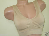 3 Bra 6 Sport Bras Yoga Active Wear Workout Seamless TOP CAMI 1376 Sz S-2XL