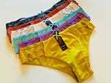 6-12 WOMEN'S LONG LEG Bikini cheeky 95% COTTON UNDERWEAR Panties Undies 349 S-XL