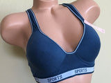 6 Women's Sports Bras Yoga Racer Back Molded Cup Bra Active Wear Sz 32B-40D