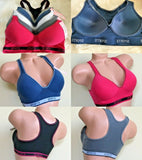6 Women's Sports Bras Yoga Racer Back Molded Cup Bra Active Wear Sz 32B-40D