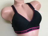 6 Women's Sports Bras Yoga Racer Back Molded Cup Bra Active Wear Sz 32B-40D