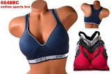 6 Women's Sports Bras Yoga Racer Back Molded Cup Bra Active Wear Sz 32B-40D