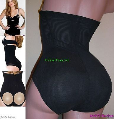 BUTT ENHANCER & BODYSHAPER hi-waist girdle seamless 8012 black Sz 2Xl (10-12)