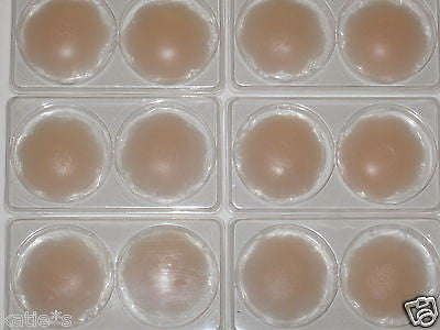 5 Pairs Silicone Breast Nipple Covers Beige Adhevise Reusable One Size Fullness