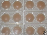 5 Pairs Silicone Breast Nipple Covers Beige Adhevise Reusable One Size Fullness