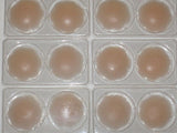 12 pairs SILICONE Nipple Cover Petal Adhesive Reusable Beiges One Size Fullness