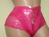 4 OR 6 Sexy High Waisted Girdles Panties Briefs Bikini With Tummy Control Silky Satin 69057 Assorted Colors