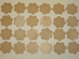 36 Pairs New SATIN Pasties BREAST Nipple PETAL COVER beiges one size fullness