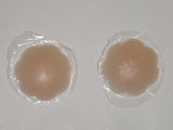 12 pairs SILICONE Nipple Cover Petal Adhesive Reusable Beiges One Size Fullness